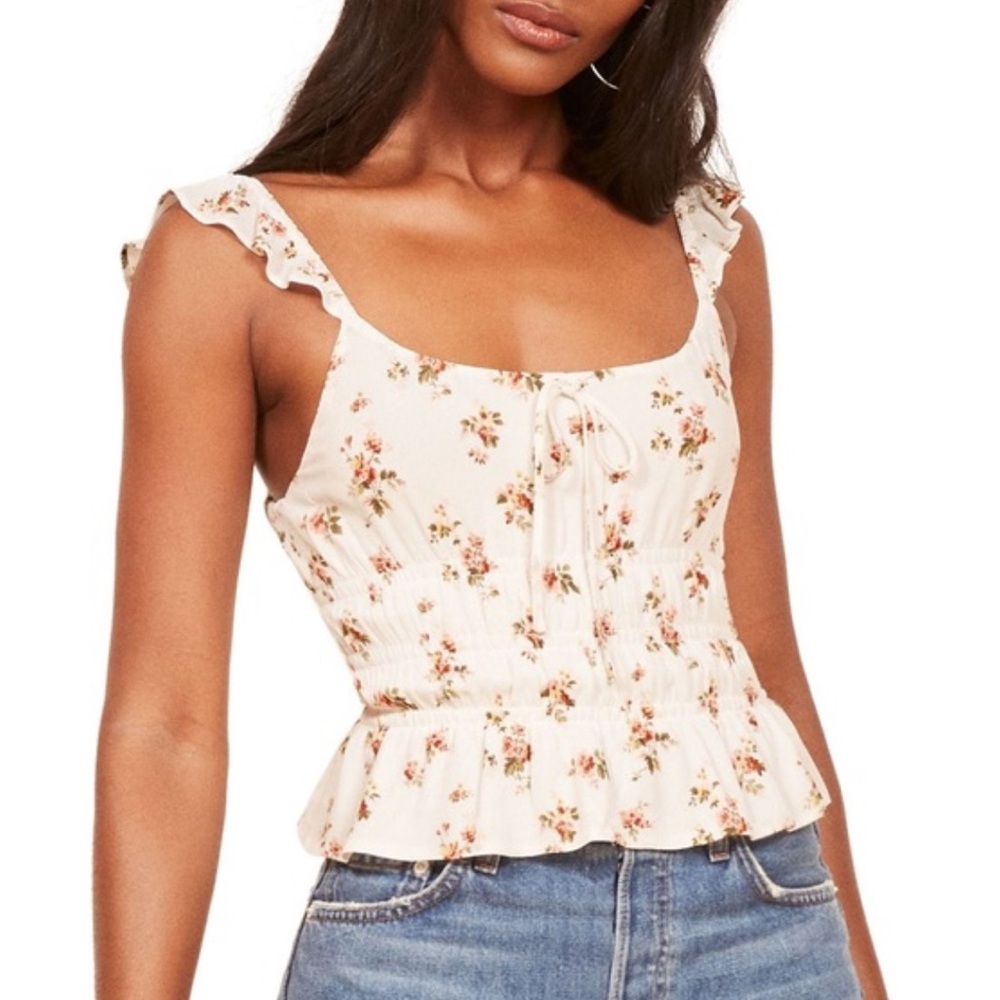 Reformation Aurora Floral Tank